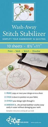 Wash-Away Stitch Stabilizer: Simplify Your Embroidery & Quilting - Various:  9781607057116 - AbeBooks
